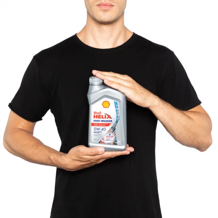 Моторное масло Shell Helix High Mileage 5W-40 синтетическое 1л