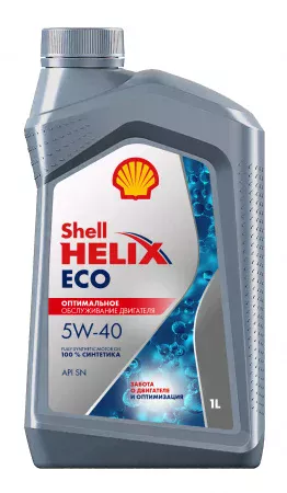 Моторное масло Shell Helix ECO 5W-40 синтетическое 4л