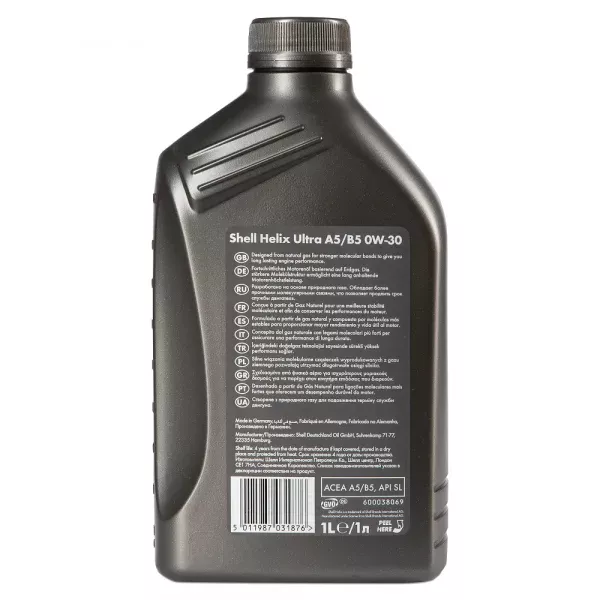 Моторное масло Shell Helix Ultra A5/B5 0W-30 — моторное масло Shell Helix